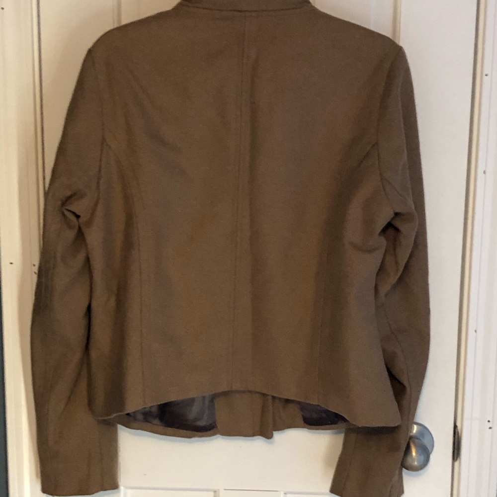 Funnel neck wool jacket - Picture 3 of 3